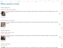 Tablet Screenshot of misslaurenloves.blogspot.com