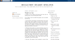 Desktop Screenshot of healthydiaryonline.blogspot.com