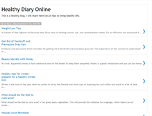 Tablet Screenshot of healthydiaryonline.blogspot.com