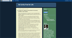 Desktop Screenshot of be-cavity-free-for-life.blogspot.com