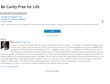 Tablet Screenshot of be-cavity-free-for-life.blogspot.com