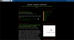 Desktop Screenshot of dukelemurcenter.blogspot.com