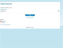 Tablet Screenshot of fallentowers.blogspot.com