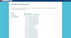 Desktop Screenshot of directory-submissions-list.blogspot.com