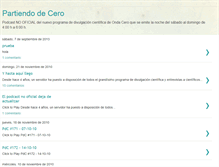 Tablet Screenshot of partiendodecero.blogspot.com