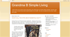 Desktop Screenshot of grandmabsimpleliving.blogspot.com