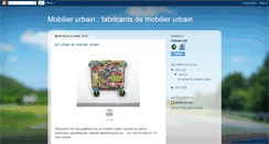 Desktop Screenshot of mobilier-urbain.blogspot.com