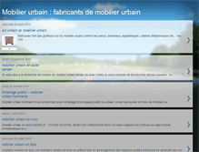 Tablet Screenshot of mobilier-urbain.blogspot.com