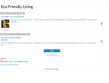 Tablet Screenshot of eco-friendly-living.blogspot.com