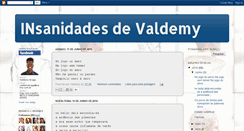 Desktop Screenshot of insanidadesdevaldemy.blogspot.com