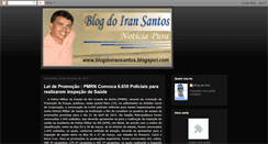 Desktop Screenshot of blogdoiransantos.blogspot.com