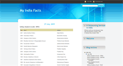 Desktop Screenshot of my-india-facts.blogspot.com