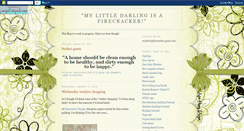 Desktop Screenshot of darlingfirecracker.blogspot.com