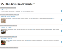 Tablet Screenshot of darlingfirecracker.blogspot.com
