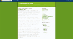 Desktop Screenshot of ciberculturanarede.blogspot.com