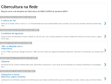 Tablet Screenshot of ciberculturanarede.blogspot.com