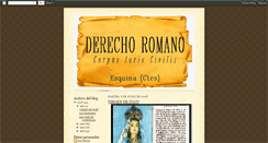 Desktop Screenshot of derecho-romano-esquina.blogspot.com