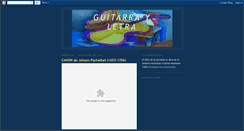 Desktop Screenshot of guitarrayletra.blogspot.com