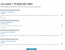 Tablet Screenshot of lanasytejidosdelperu.blogspot.com