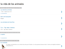 Tablet Screenshot of animalesysuvida.blogspot.com