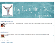 Tablet Screenshot of mylaughinggoat.blogspot.com