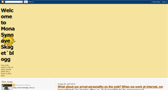 Desktop Screenshot of monasynnoveskaget.blogspot.com