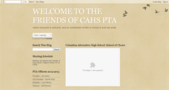 Desktop Screenshot of cahspta.blogspot.com