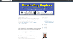 Desktop Screenshot of howtobuycopiers.blogspot.com