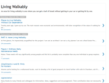 Tablet Screenshot of livingwalkably.blogspot.com