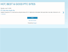 Tablet Screenshot of hot-best-good-ptc-sites.blogspot.com