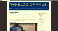 Desktop Screenshot of phyzblog.blogspot.com