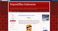 Desktop Screenshot of depositfilesindonesia.blogspot.com