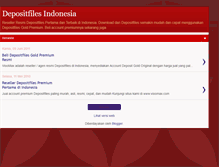 Tablet Screenshot of depositfilesindonesia.blogspot.com