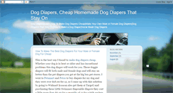 Desktop Screenshot of doggiediapers.blogspot.com