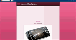 Desktop Screenshot of newmodelcellphones.blogspot.com