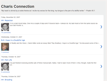 Tablet Screenshot of charisconnection.blogspot.com