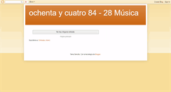 Desktop Screenshot of ochentaycuatro84.blogspot.com