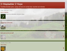 Tablet Screenshot of dstepladder2hope.blogspot.com