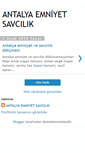 Mobile Screenshot of antalyaemniyet.blogspot.com