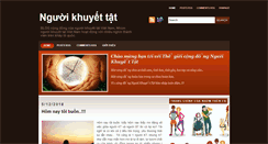 Desktop Screenshot of nguoikhuyettat.blogspot.com