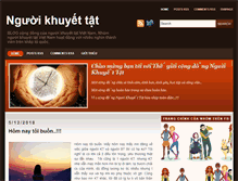 Tablet Screenshot of nguoikhuyettat.blogspot.com