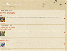 Tablet Screenshot of coalminecanaries.blogspot.com