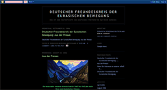 Desktop Screenshot of eurasische-bewegung-deutschland.blogspot.com