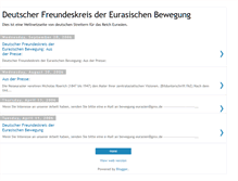 Tablet Screenshot of eurasische-bewegung-deutschland.blogspot.com