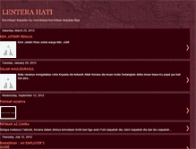 Tablet Screenshot of mariati-lenterahati.blogspot.com