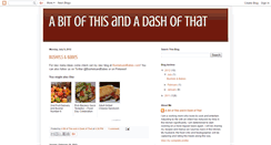 Desktop Screenshot of abitofthisandadashofthat.blogspot.com