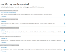 Tablet Screenshot of mylifemywordsmymind.blogspot.com