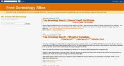 Desktop Screenshot of freegenealogysites.blogspot.com