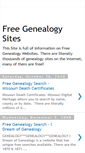 Mobile Screenshot of freegenealogysites.blogspot.com
