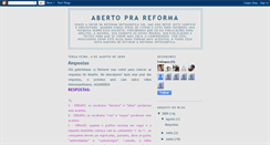 Desktop Screenshot of abertoprareforma.blogspot.com